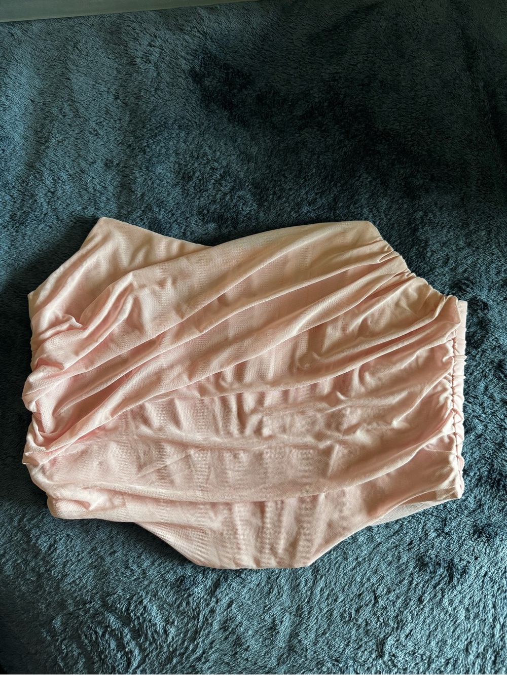 Blush Pink Ruched Corset Top